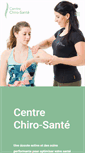 Mobile Screenshot of centrechirosante.ca